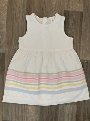 gap infant dresses BABY 18 to 24 month girl white ribbon dress, Purple Dress, Pink Tutu Fit and flare silhouette Baby Denim Dresses | Gap