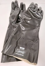 6-PAIRS SHOWA® 6797-10 Neoprene-Coated Chemical-Resistant Gloves, Size Large