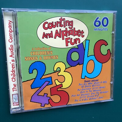 COUNTING AND ALPHABET FUN Children's Songs, Rhymes CD Early Learning Maths A-Z