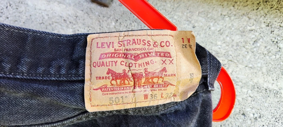 JEANS LEVI'S 501 STAIGHT FIT ORIGINAL HOMME NOIR - Photo 3/4