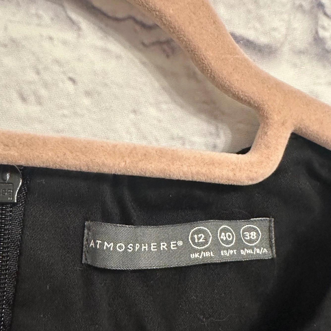 VETEMENTS Atmosphere abito tubino nero senza maniche taglia 12