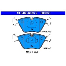 Satz Bremsbeläge Bremsklötze vorne für BMW 5-er E34 7-er E32 Z3 E36 | 2409005