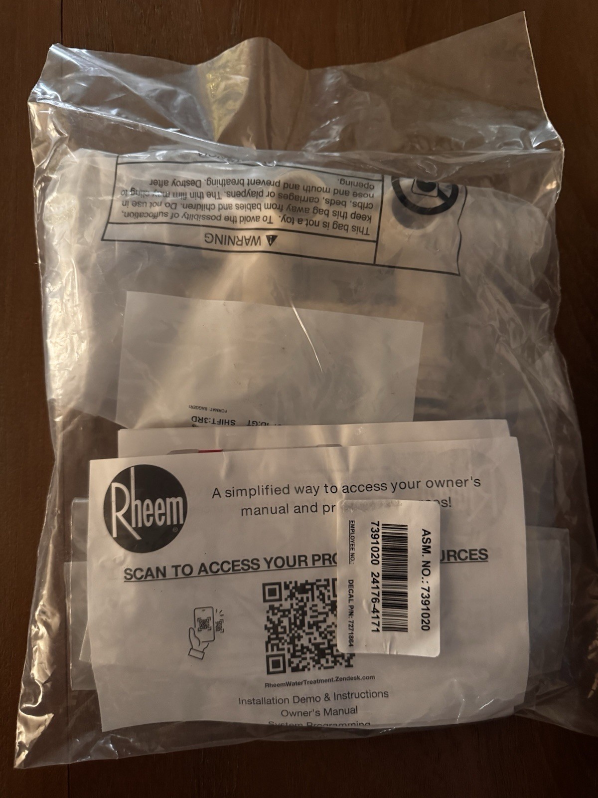 Bypass - Rheem RHS32 Grain Water Softener-NEW UNUSED