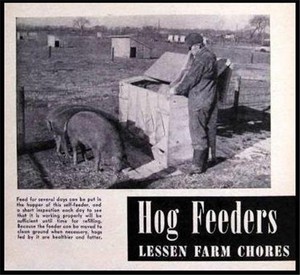 Automatic Hog Feeder HowTo build PLANS 30-40 Hogs Swine