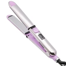 2-in-1 Titanium Ionic Flat Iron,Professional Hair Straightener & Curler, Fast...