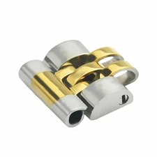 10MM JUBILEE WATCH  BAND SIDE LINK FIT NEXT TO CLASP FOR ROLEX TWO TONE PLATED