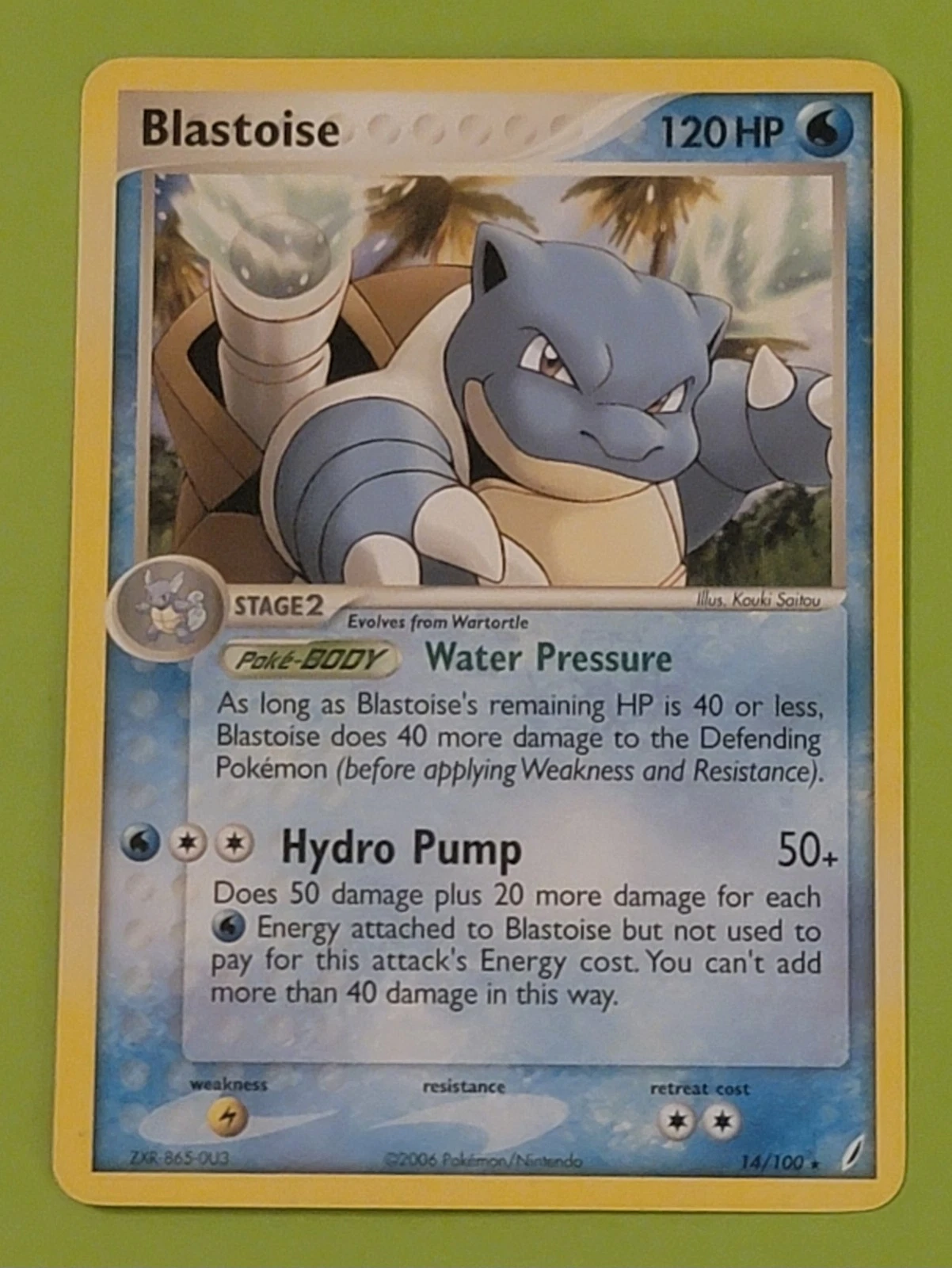 Blastoise  EX Crystal Guardians  #14/100 Pokémon TCG