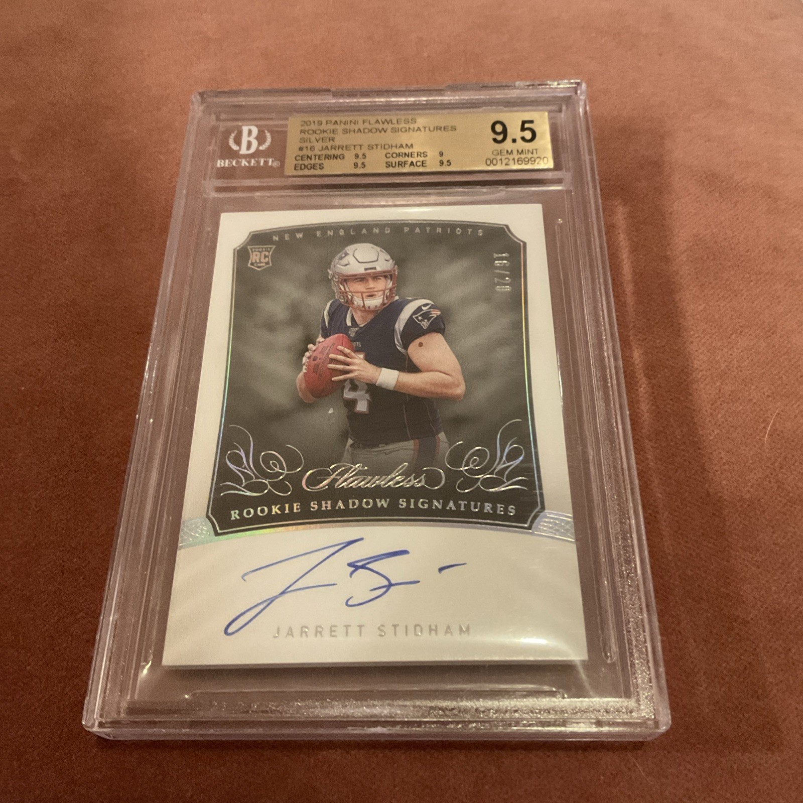 DK Metcalf Panini Flawless Collegiate Team Gems 1/1 #16 Base