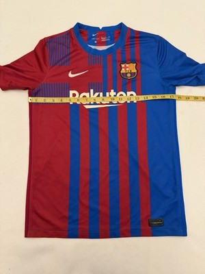 Pre-Owned 2021/2022 FC Barcelona Home Jersey YOUTH Sz X-LARGE | eBay
