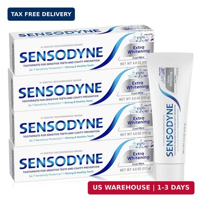 Sensodyne Extra Whitening Sensitive Teeth and Cavity Prevention Whitening Toothp