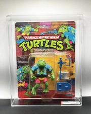 Playmates Teenage Mutant Ninja Turtles Genghis Frog Bagged Grenades AFA 75Y 1989