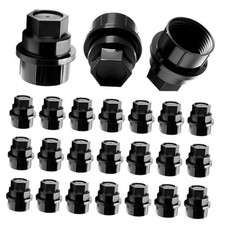 24PCS Wheel Lug Nut Covers M27x2.0 OEM 15646250, Truck Nuts, Black Wheel Nut