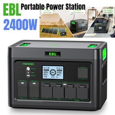 2400W Power Station Portable 1843.2Wh with AC Outlet/USB Ports/DC Ports B1