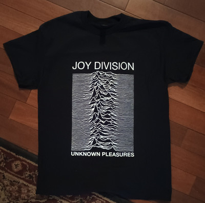 Large JOY DIVISION unknown pleasures post punk waves T-Shirt  new order