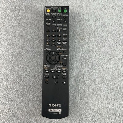 Sony RM-ADU007A AV System Receiver Remote Control DAV-HDX275 HDX585 Genuine OEM