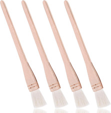 4 PCS Hake Brushes, 1 Inch Hake Brush Watercolour, Soft Goat Hair Brush, Flat Ha