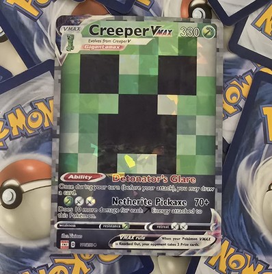 Creeper Minecraft Pokemon Card