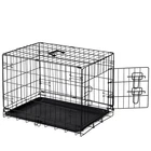 30-Inch Dog Crate with Leak-Proof Tray | Foldable Indoor Outdoor Kennel