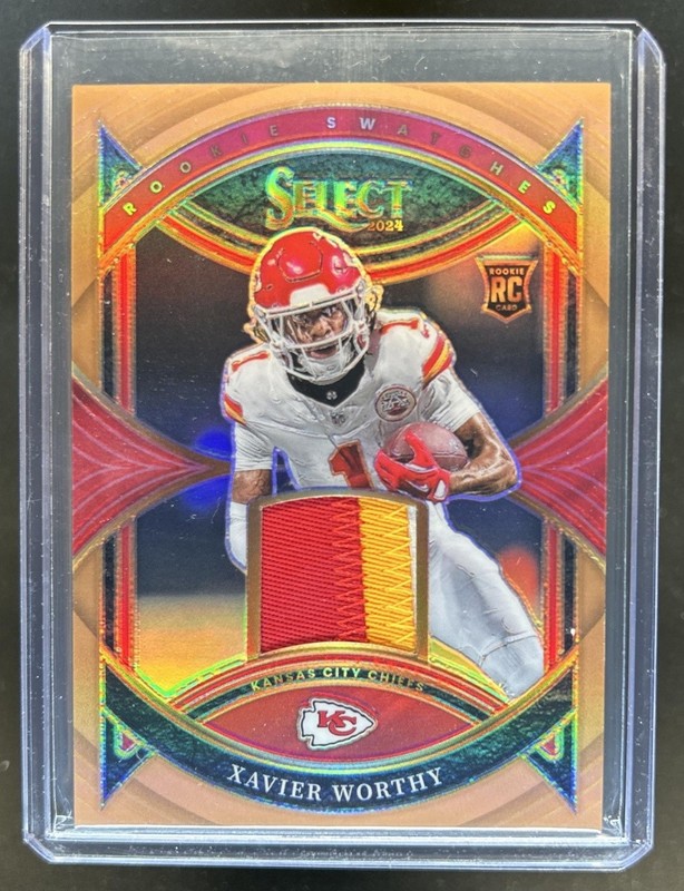 2024 Panini Select Xavier Worthy Rookie RC Copper Prizm #/49 Chiefs