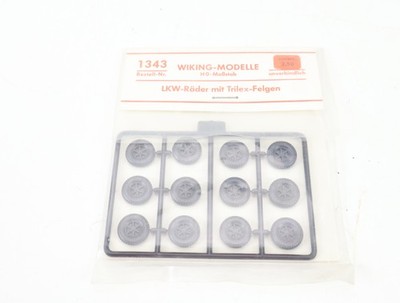 Wiking H0 1343 Zubehör Ersatzteile LKW-Räder mit Trilex-Felgen