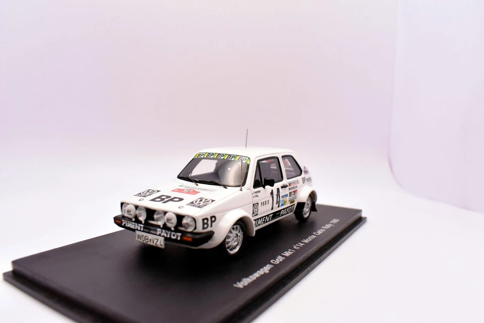 Modellino auto rally scala 1:43 volkswagen vw golf mk1 spark modellismo statico - Immagine 3 di 4