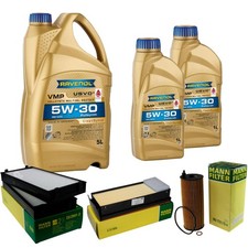 Inspektionspaket 7L RAVENOL 5W-30 f�r BMW X5 F15 F85 M50d E70 X6 F16 E71 E72