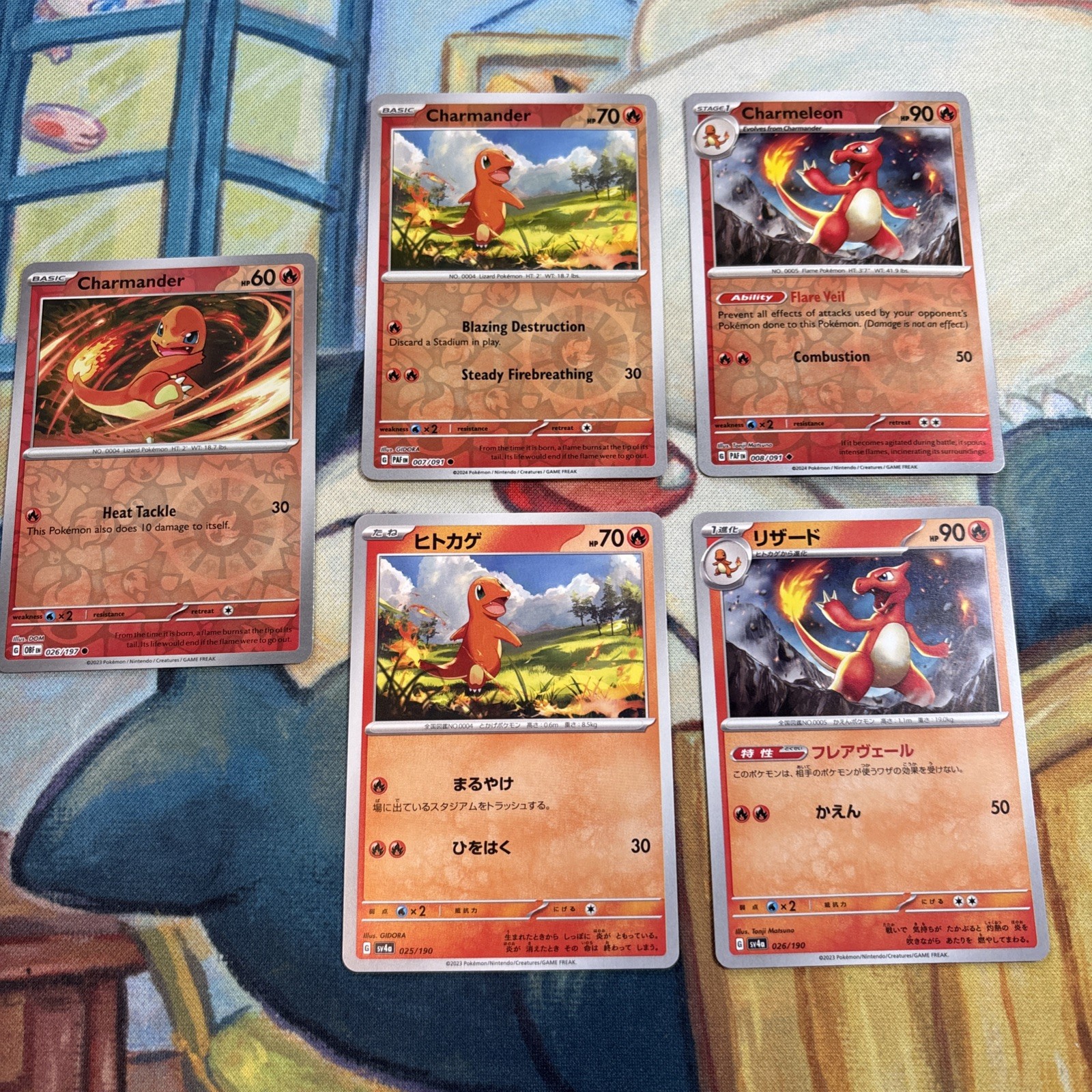 Pokemon TCG Charmander 5 Card Lot