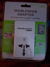 USB Port Nightlight 3 Sounds Travel Smart by Conair Worldwide Adapter