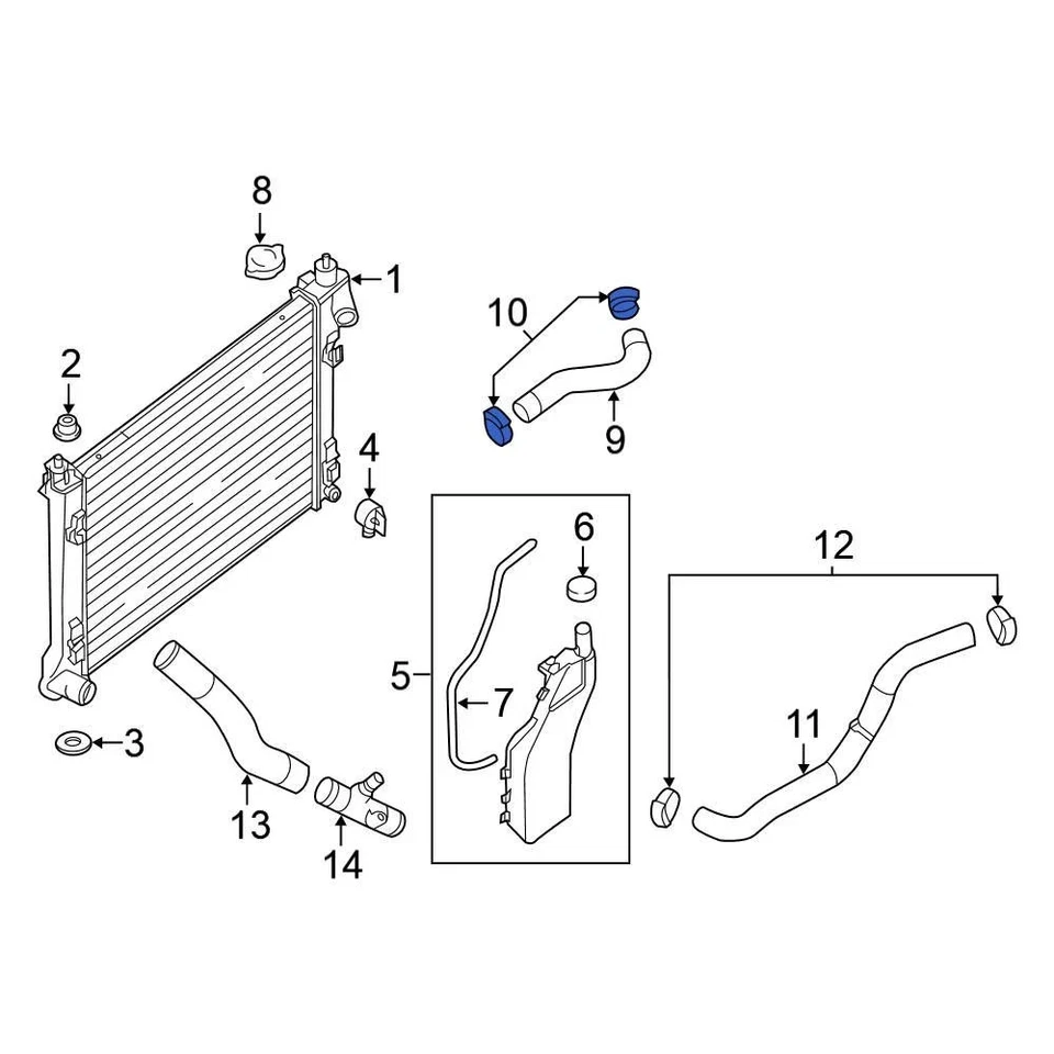 For Nissan Sentra 2000-2019 Nissan 0155800731 Radiator Hose Clamp - Изображение 4 из 4