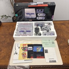 Nintendo Super NES SNES Super Mario World Set CIB Complete 1st Print