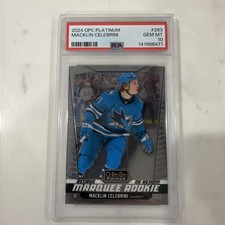 2024-25 O-Pee-Chee Platinum - Marquee Rookies Macklin Celebrini #263 (RC) PSA 10