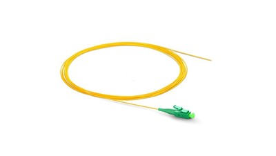 Pigtail światłowodowy LC/APC, LSZH, 2m, G.657, 0.9mm, Loose Tube, żółty, Gold Cl