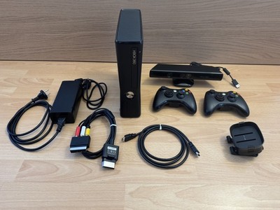 Microsoft Xbox 360 Slim 250GB + 2 Controller + Kinect + Halterung + Kabel