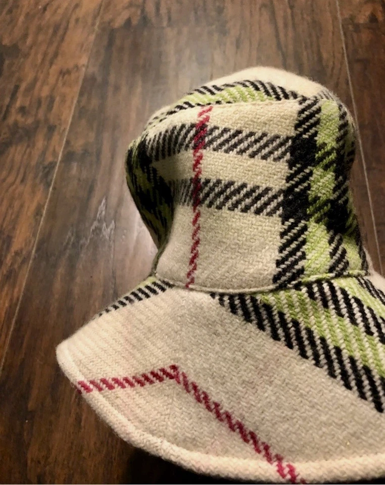 $450 Редкий Burberry преувеличенный Nova чек многоцветный ведро шляпа размер L - Изображение 2 из 4