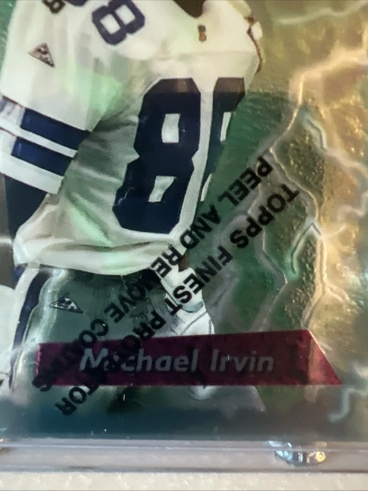 MICHAEL IRVIN 1995 Finest REFRACTOR #272 | VERY NICE! - Image 2 of 3