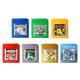 Green Gold Silver Blue Yellow Red Crystal FOR Nintend GBC Game Boy Color Console