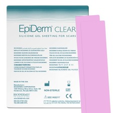 Epiderm Long Strips Clear Silicone Scar Sheets   Soft, Flexible  Reusable Sc...