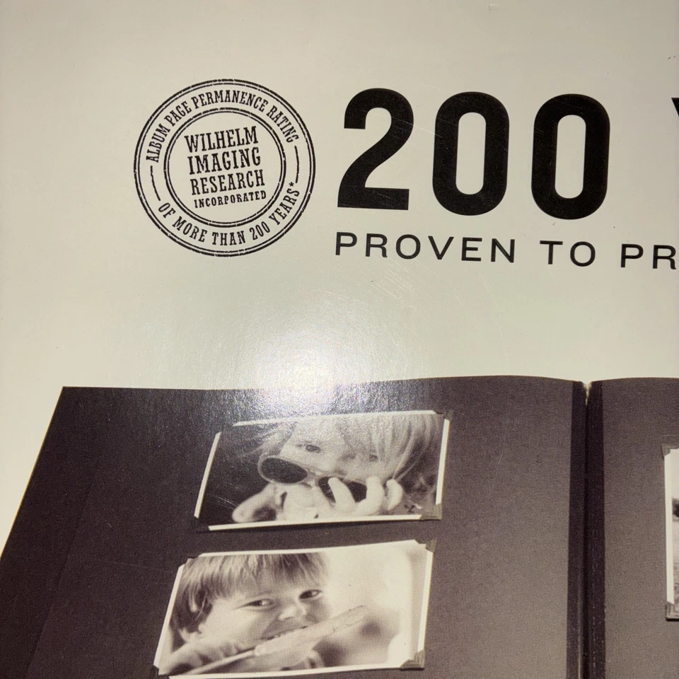 "Lote de 6 páginas de recarga de álbum de fotos de archivo poste bisagra 2 negro 4 marfil 12"" x 12""" Foto 4 de 4