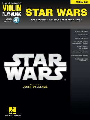 Star Wars for Violin Play-Along Vol 62 Solo Sheet Music John Williams Book Audio