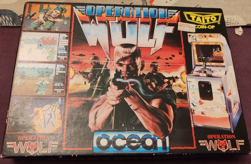 vintage "Operation Wolf" amiga 500 game