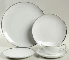 Vintage Harmony House "Moderne" china plates,cups,serving pieces