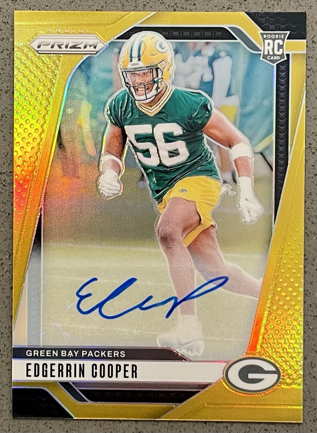 2024 Prizm Edgerrin Cooper Gold Auto /10 | SP | SSP | Packers | Rookie RC | 5/10