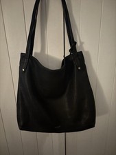 Radley Black Leather Medium Shoulder Bag with Pockets