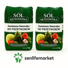 2x 1.1 kg Natural Salt mined in Poland KLODAWA, Sól Kłodawska ORGANIC