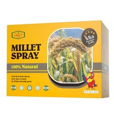 Amzey 5.5LB Spray Millet for Parakeets, 100 Natural Sun-Dried Healthy Bird T...