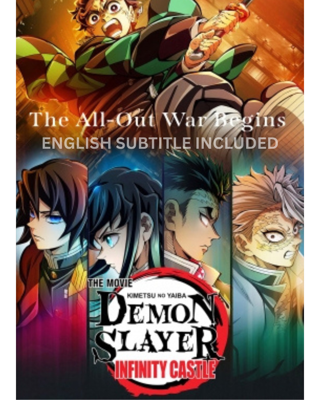 Kimetsu no Yaiba: Demon Slayer Infinity Castle DVD Movie (English Subs)