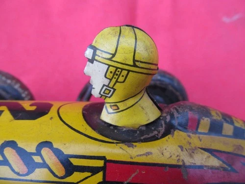 Louis Marx MAR Tin Wind Up Toy Midget Racing  Race  Racer Car Driver HEAD ONLY