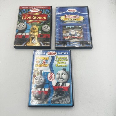 Set of 3 Thomas the Train and Friends DVDs Lion of Sodor Double Feature Help Out