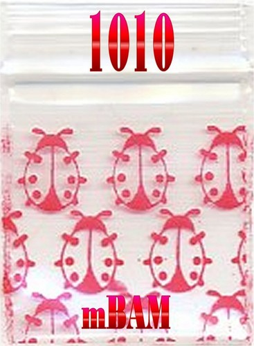 100 CONFEZIONI 1010 CAPPELLI MAGO MAGO Sacchetti Apple Zip 1.0X1.0" Mini POLISACCHI - Foto 6 di 12