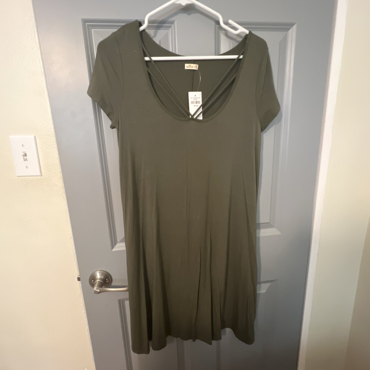 hollister t shirt dress Women's Henley Shirt Mini Dress | Women's Clearance